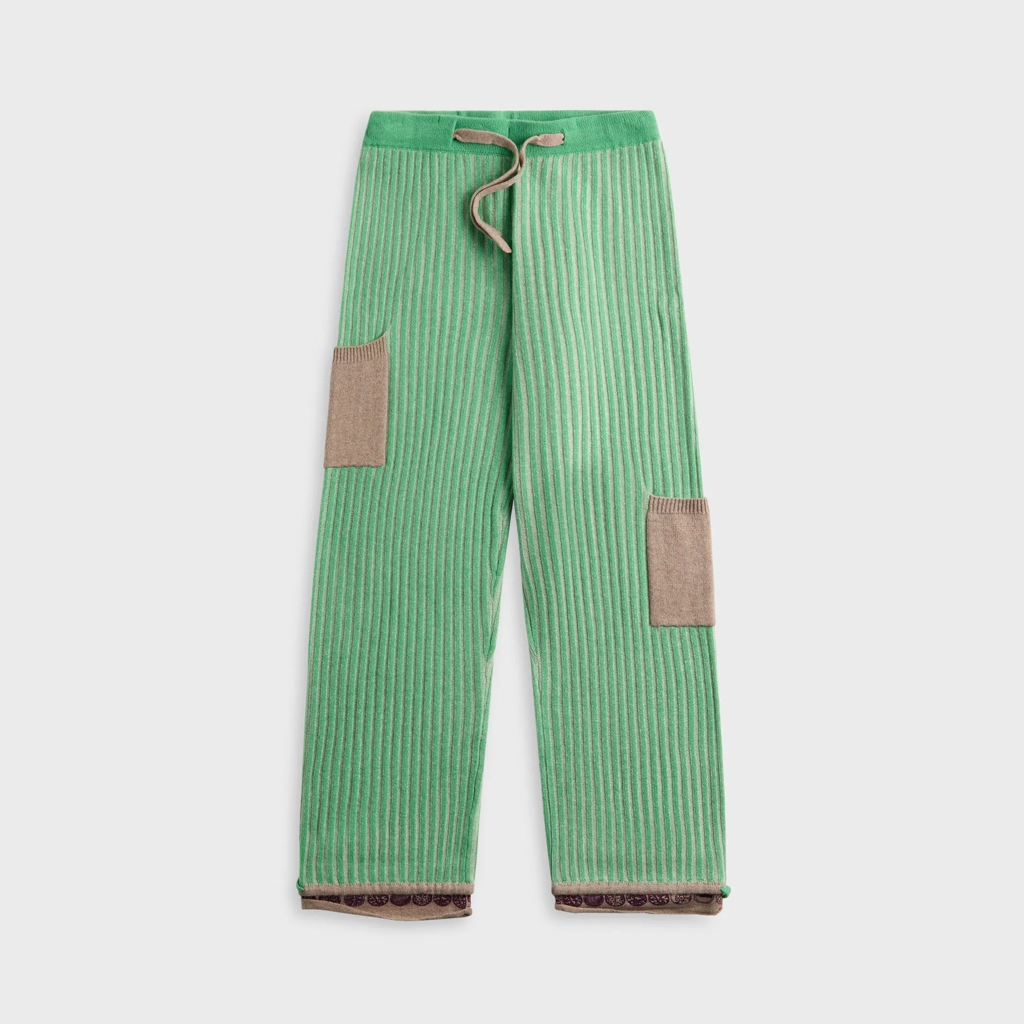 ADRIAN CASHMERE Sugar Snap Track Pant - Green sold by Kith