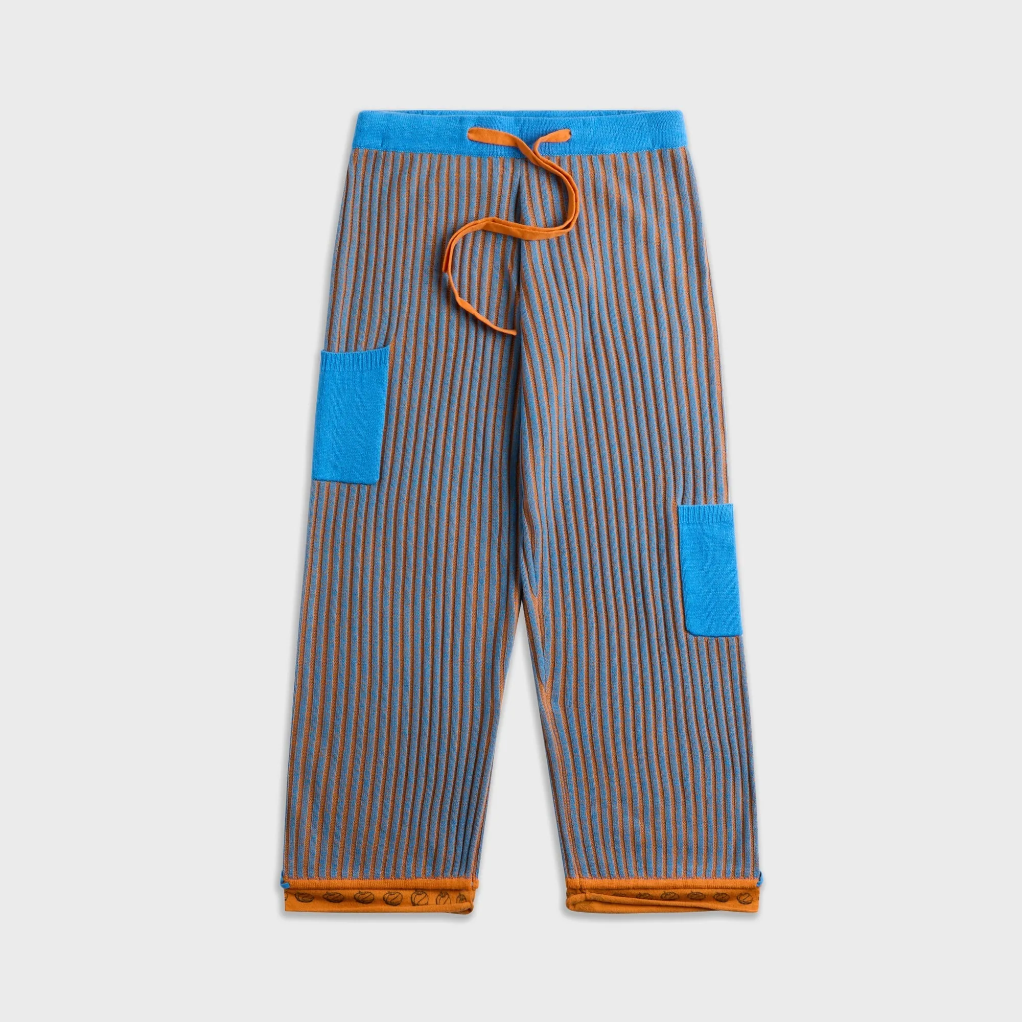 ADRIAN CASHMERE Court Ribbed Track Pant - Orange sold by Kith