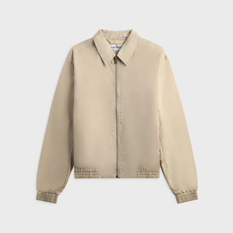 Acne Studios Lightweight Logo Jacket - Light Taupe sold by Kith