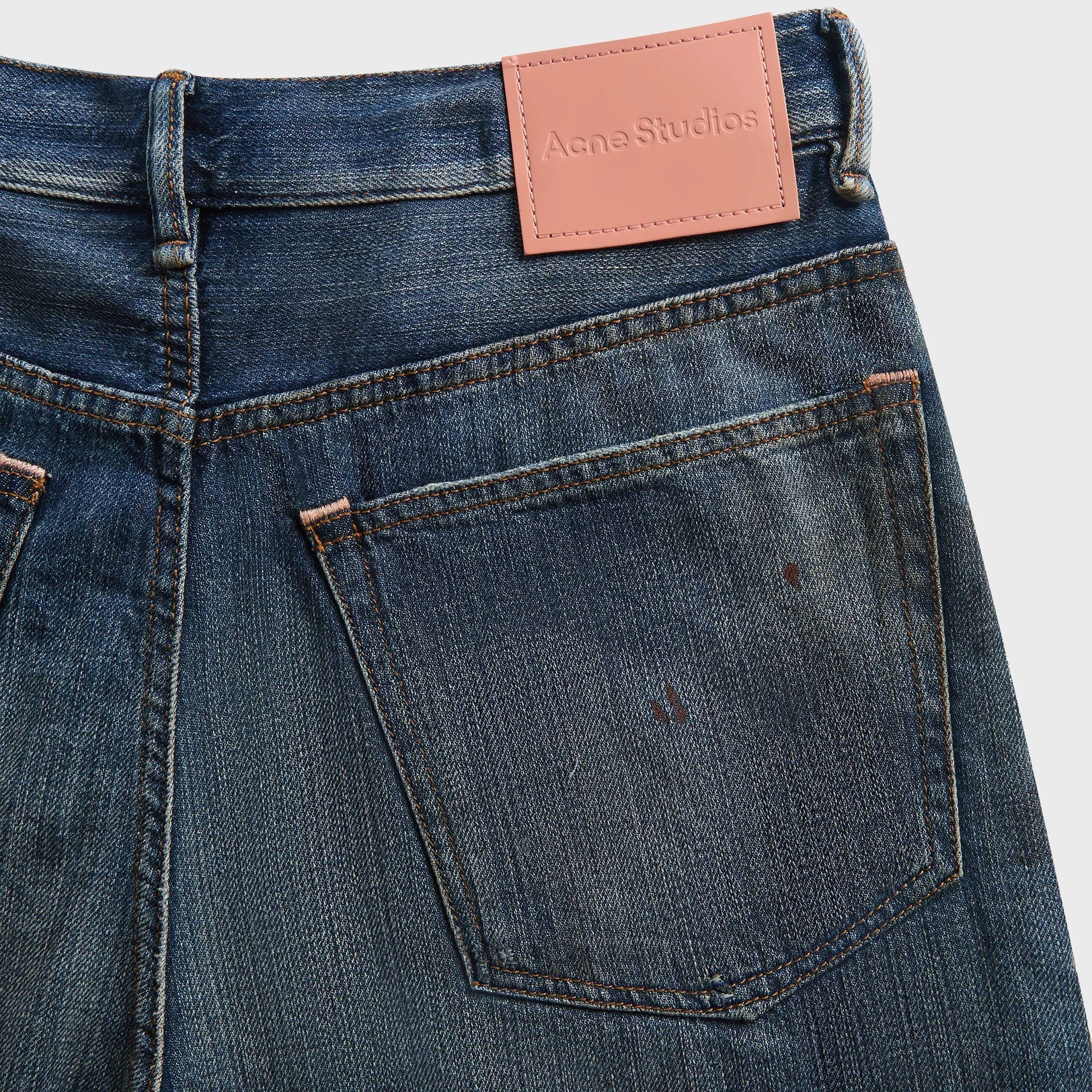 Acne Studios Baggy Denim Short - Mid Blue sold by Kith product image thumbnail 3