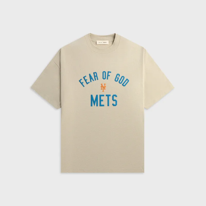 Essentials Mets 90s Fit Tee - Heather Stone made by Kith