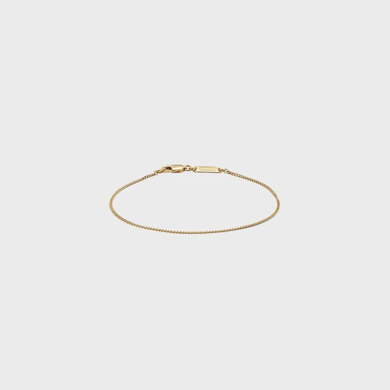 Tom Wood Jil Bracelet 7.7" - Gold made by TOM WOOD