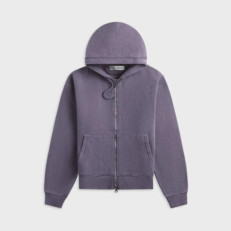 Our Legacy Rascal Hood - Antique Amethyst Star Fleece made by Our Legacy