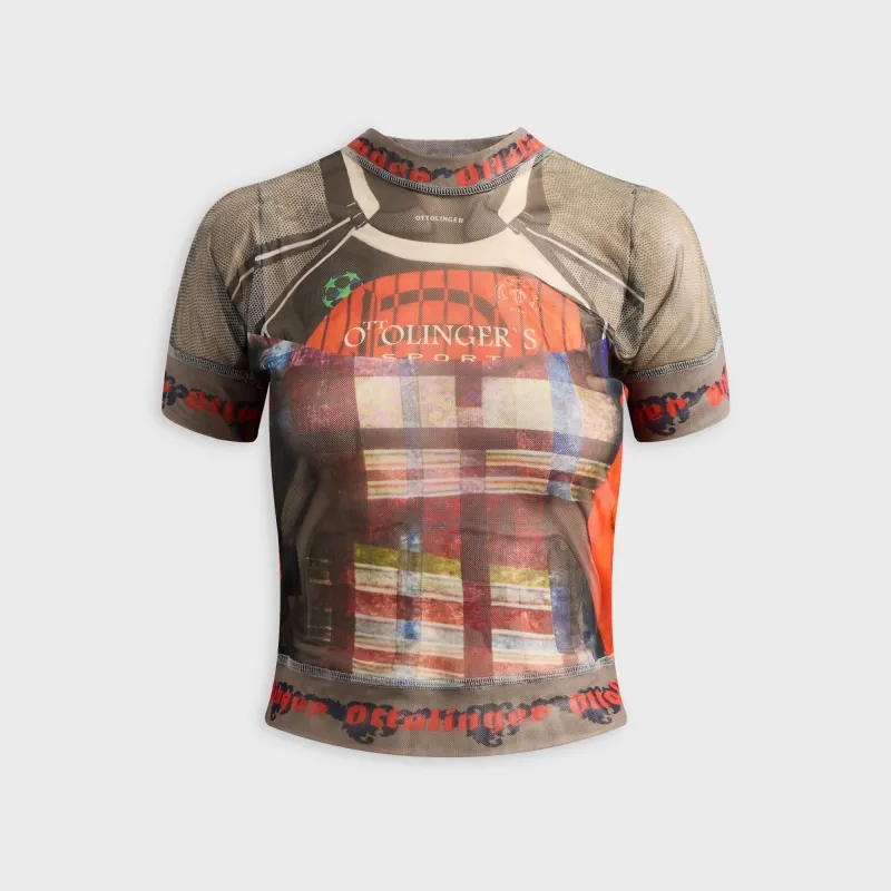 Ottolinger Mesh Otto Tee - Racing Plaid made by Kith