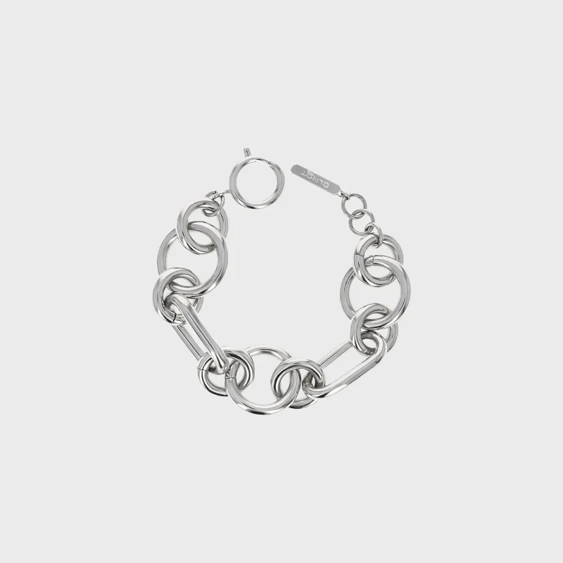 Justine Clenquet Troy Bracelet - Palladium sold by Kith