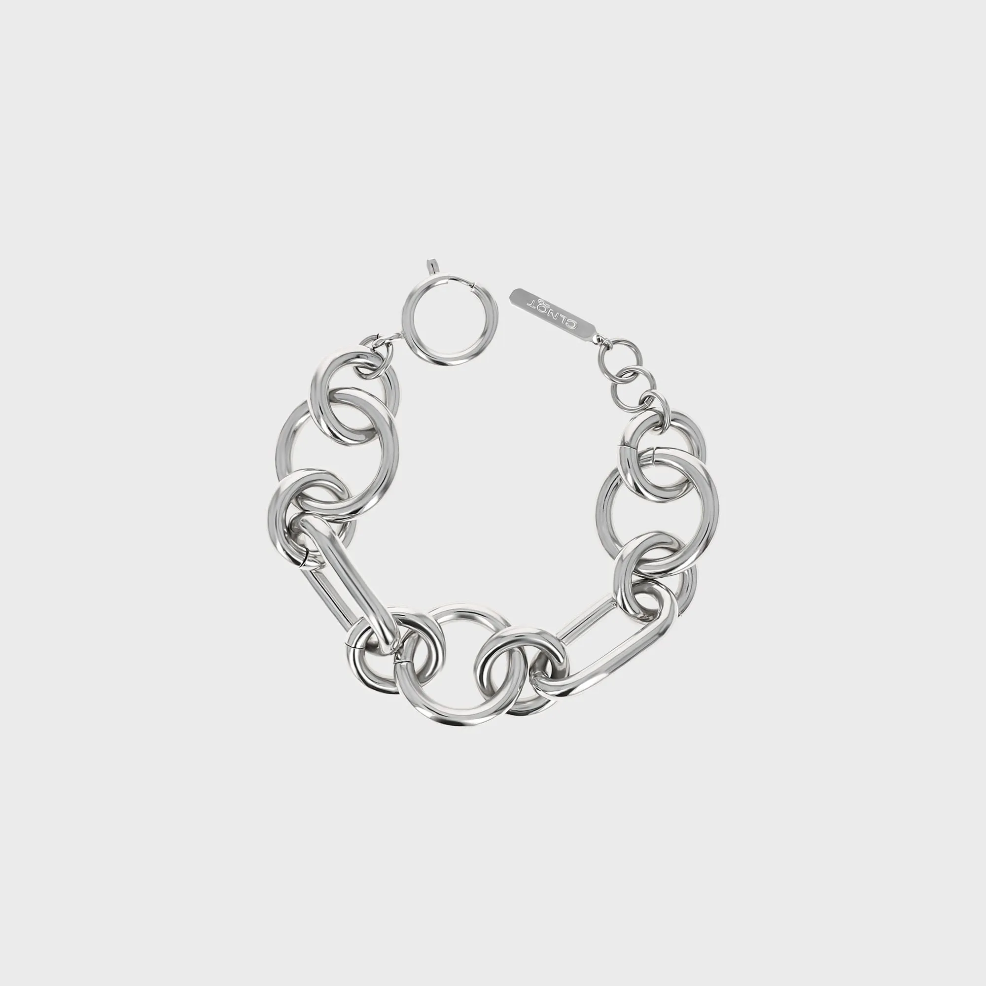 Justine Clenquet Troy Bracelet - Palladium sold by Kith