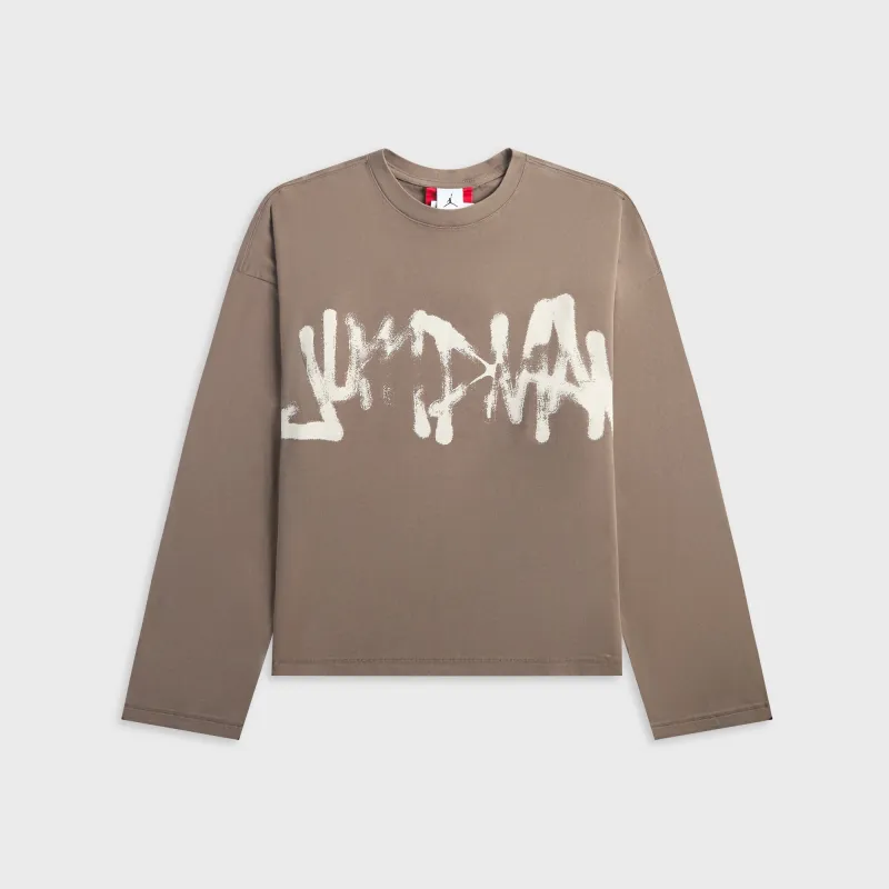 Jordan M J IH Jumpman Longsleeve Tee - Brown sold by Kith