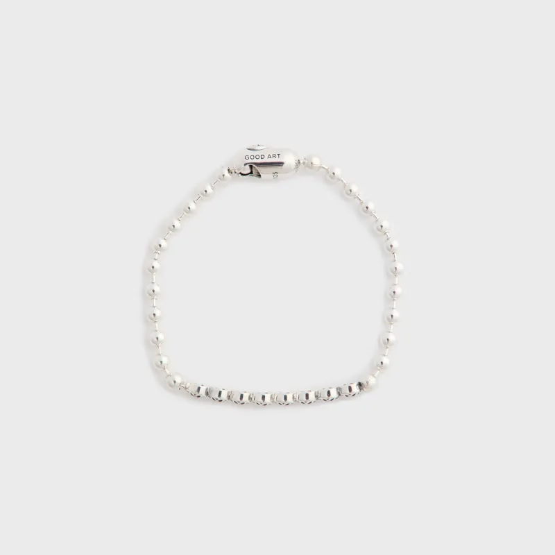 GOOD ART HLYWD Poplock ID Rosette Heart Bracelet - Silver made by Good Art Hlywd