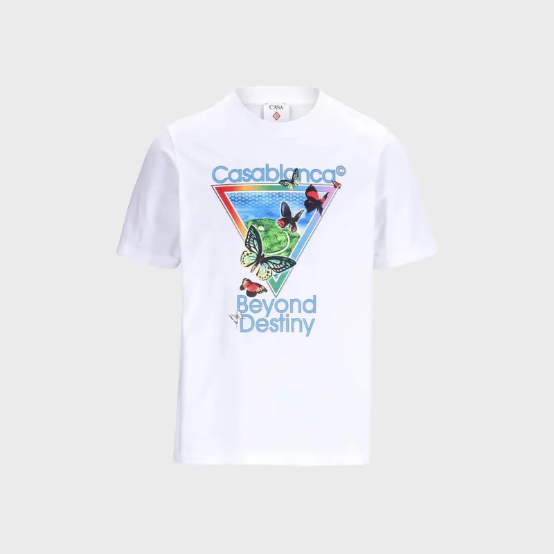 Casablanca Tennis Club Icon Beyond Destiny Classic Tee - Bright White made by Casablanca