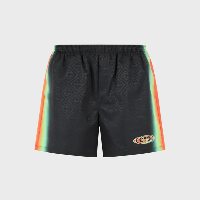 Casablanca Monogram Swim Short - Black sold by Kith