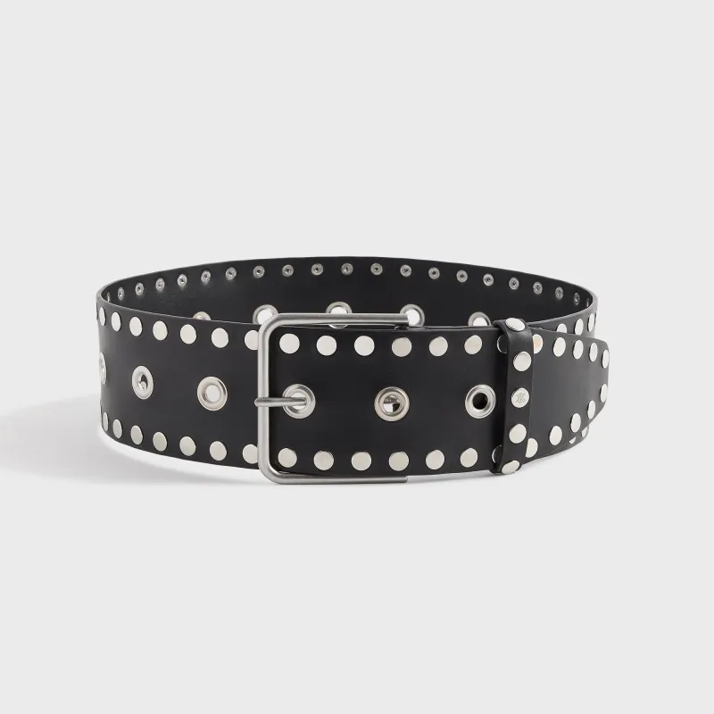 Lisa for Kith Women Studded Oversized Belt - Black made by Kith