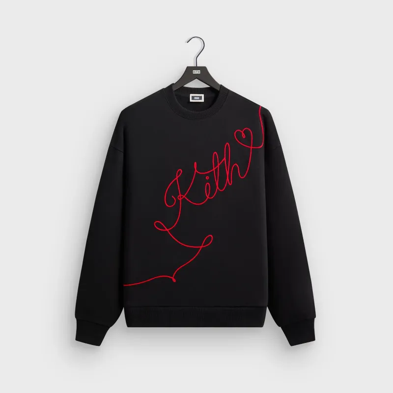Kith Thread of Fate Nelson Crewneck - Black sold by Kith