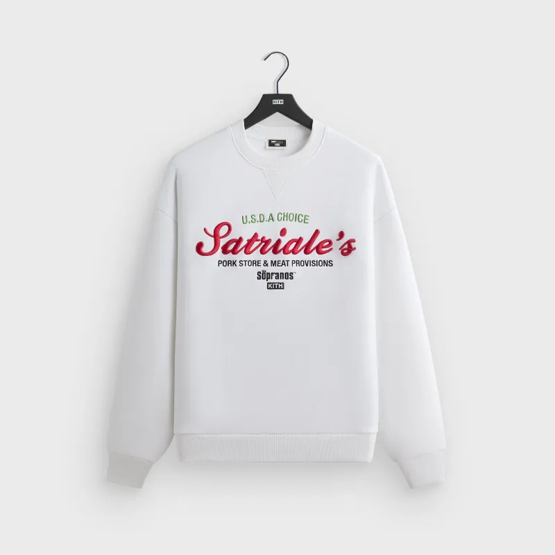 Kith for The Sopranos Satriale's Nelson Crewneck - White sold by Kith