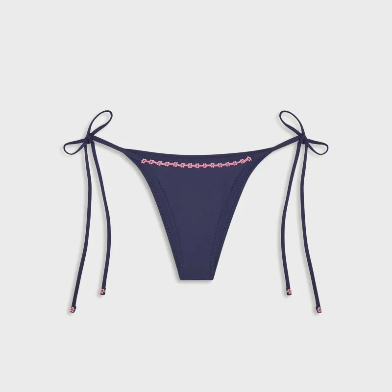 Frankies Bikinis Mackenzie Bottom - Midnight Blue sold by Kith
