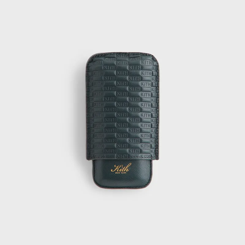 Kith Monogram Saffiano Leather Cigar Case - Stadium sold by Kith