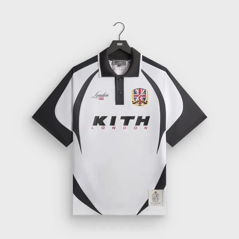 Kith London Polo Soccer Jersey - White sold by Kith