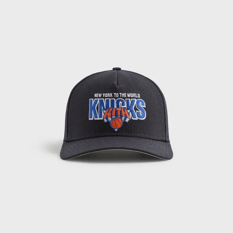 Kith & New Era for the New York Knicks Wool 9FORTY M Crown Snapback - Nocturnal sold by Kith
