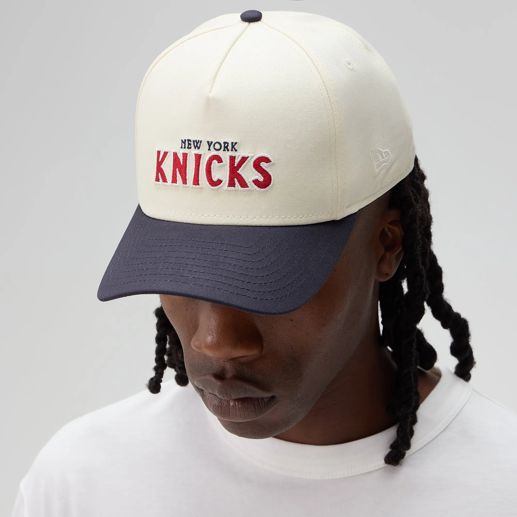 Kith & New Era for the New York Knicks Twill 9FORTY M Crown Snapback - Sandrift sold by Kith product image thumbnail 2