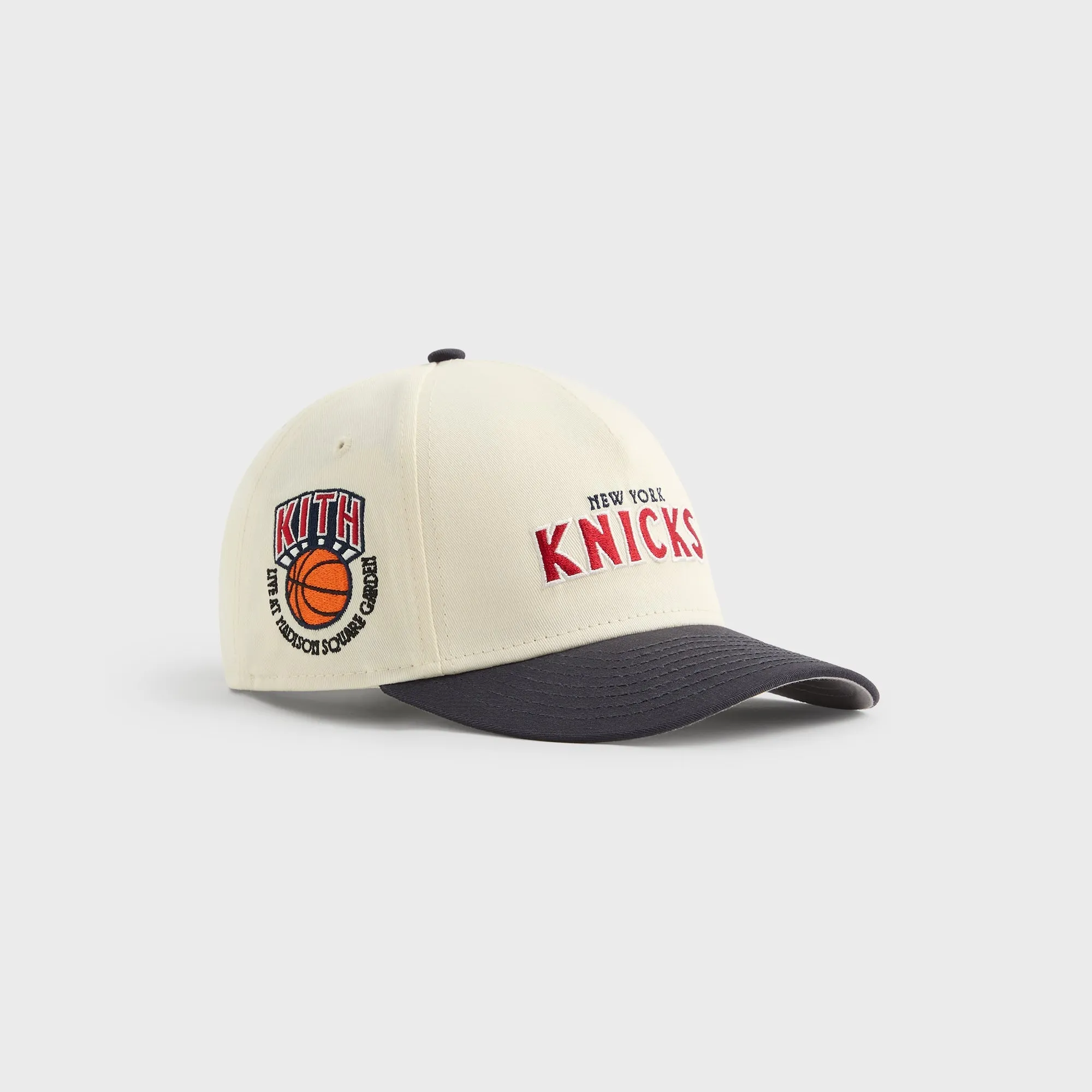 Kith & New Era for the New York Knicks Twill 9FORTY M Crown Snapback - Sandrift sold by Kith product image thumbnail 4