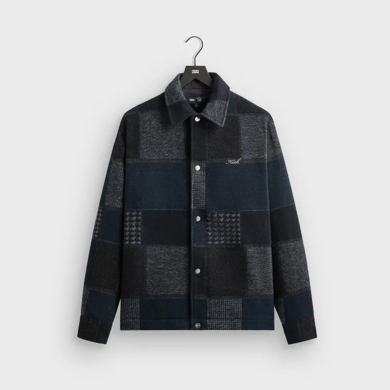 Kith for the New York Yankees Patchwork Wool Coaches Jacket - Nocturnal made by Kith