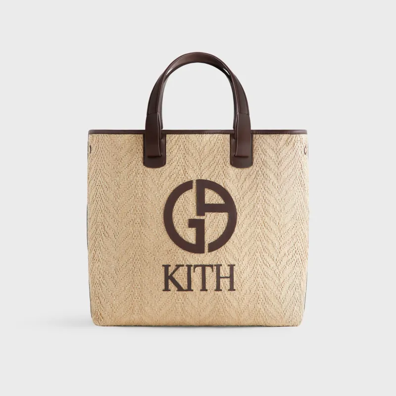 Giorgio Armani & Kith Raffia Tote - Natural Raffia made by Kith
