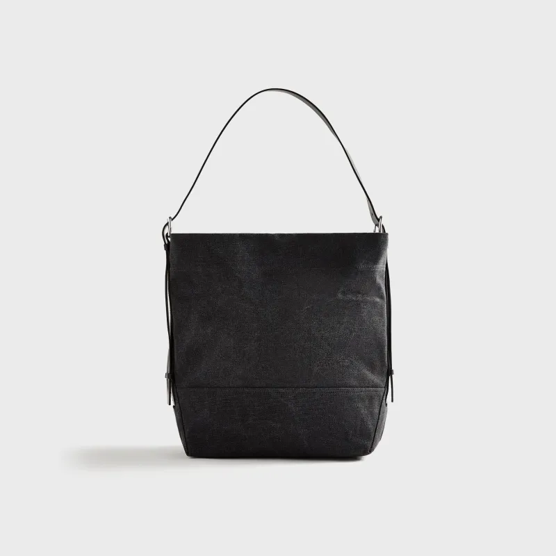 Lemaire Belted Tote Bag - Ash Black made by Lemaire