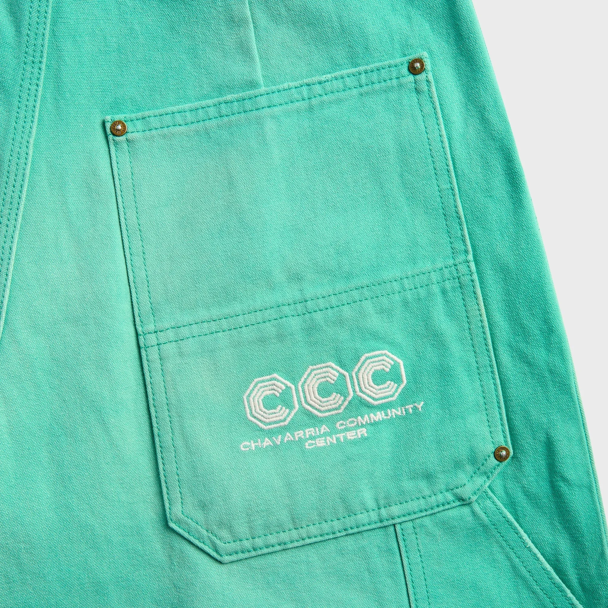 Willy Chavarria Stockton Double Knee Short - Uniform Green sold by Kith product image thumbnail 3