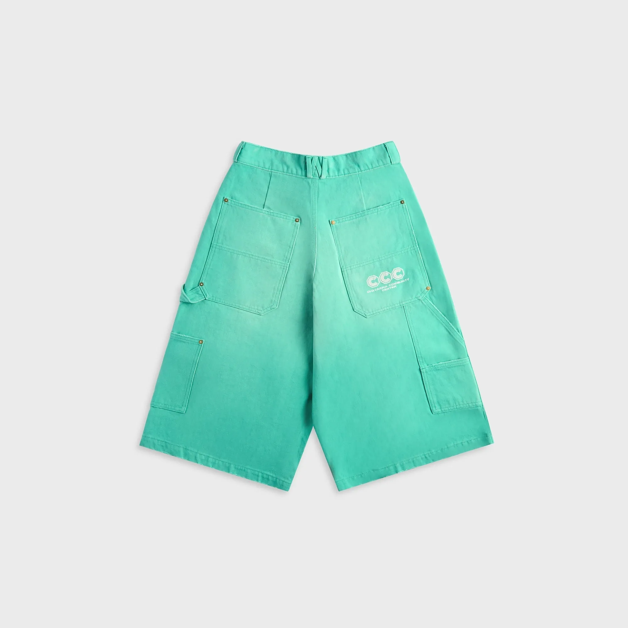 Willy Chavarria Stockton Double Knee Short - Uniform Green sold by Kith product image thumbnail 2