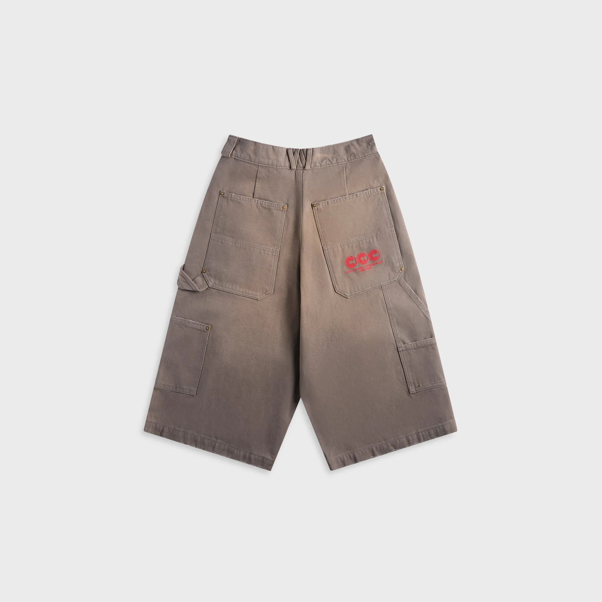 Willy Chavarria Stockton Double Knee Short - Concrete sold by Kith product image thumbnail 2