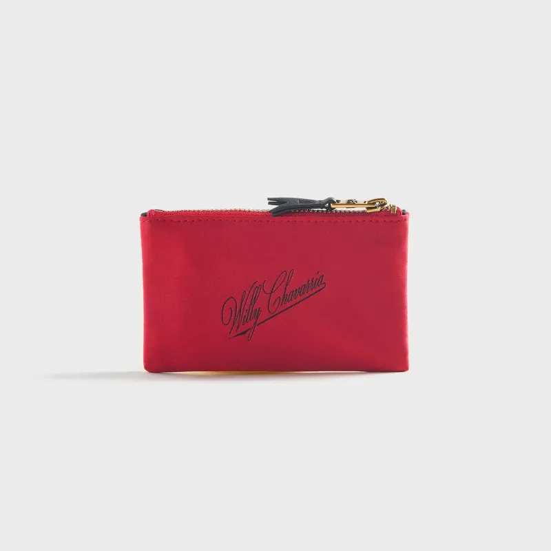 Willy Chavarria Label Wallet - Red Hot made by Willy Chavarria