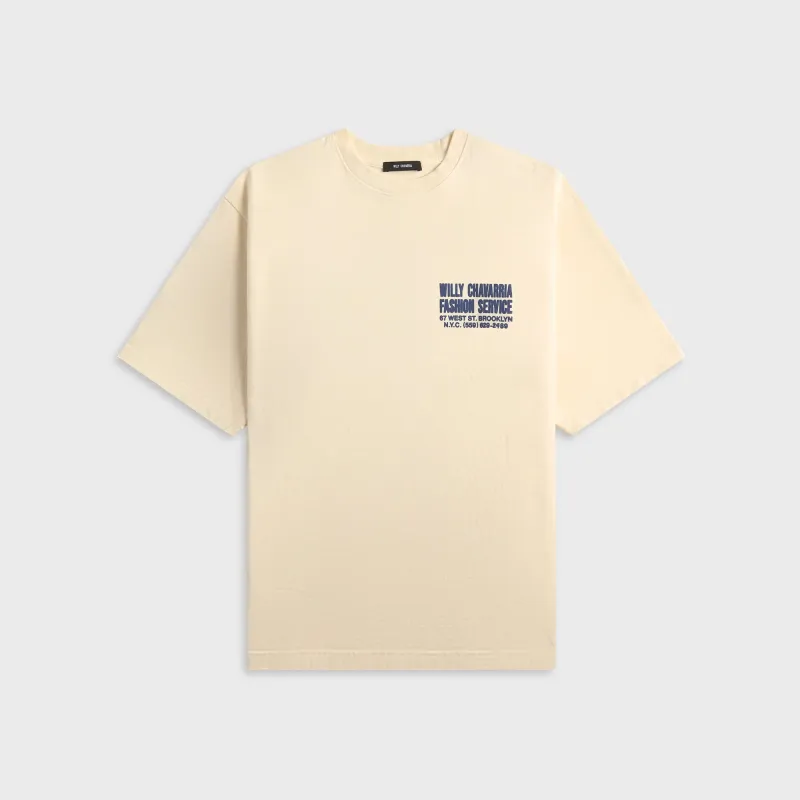 Willy Chavarria Fashion Services Standard Tee - Masa made by Willy Chavarria
