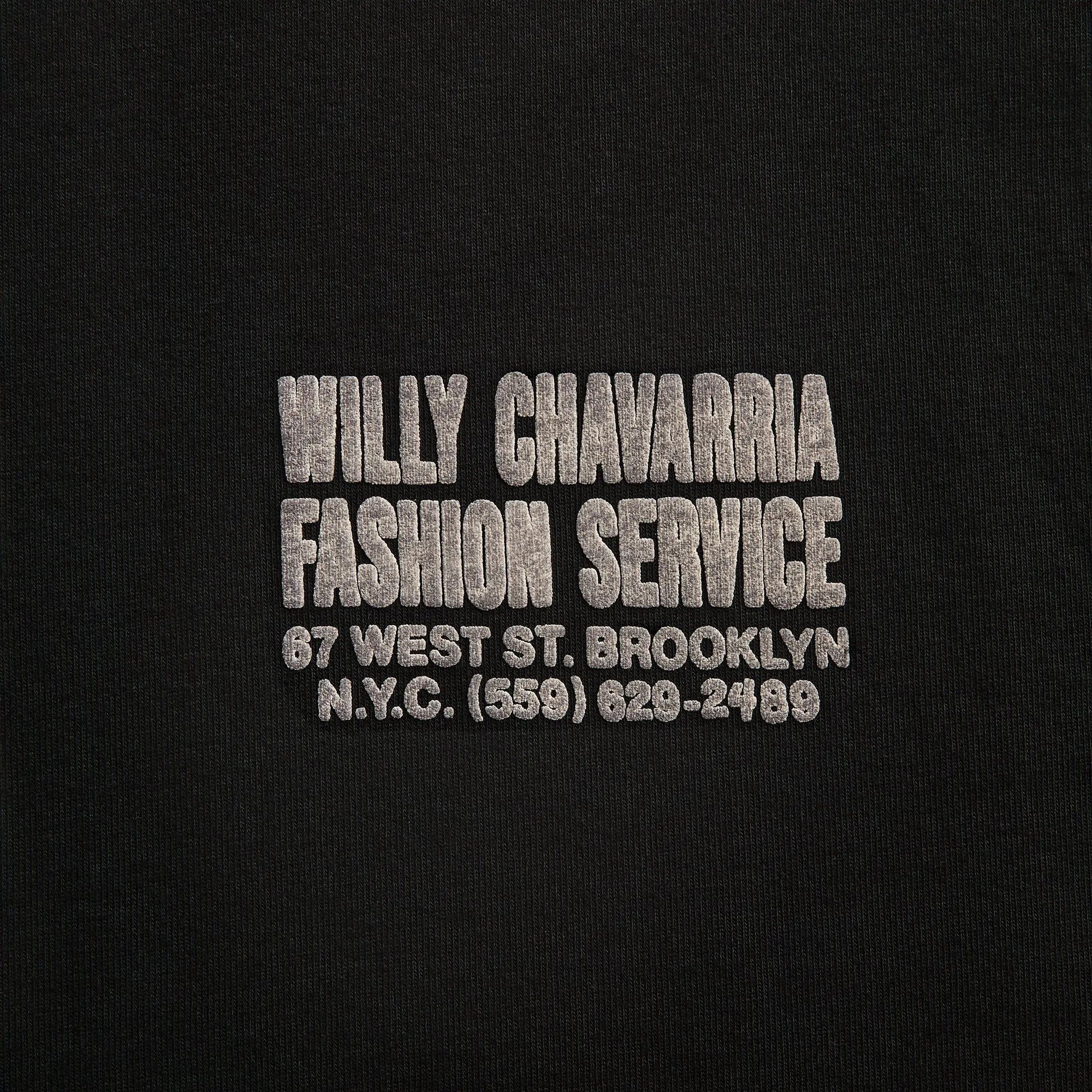 Willy Chavarria Fashion Services Standard Tee - Black sold by Kith product image thumbnail 3