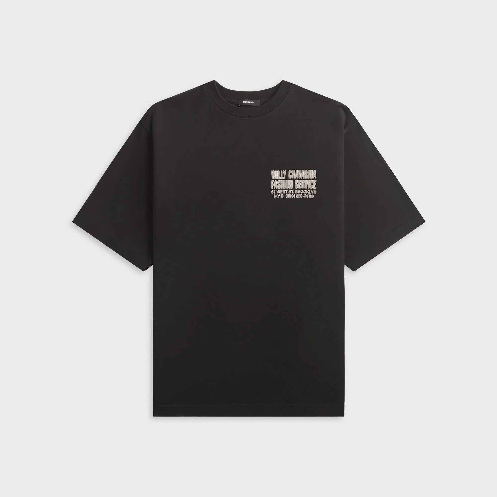 Willy Chavarria Fashion Services Standard Tee - Black sold by Kith