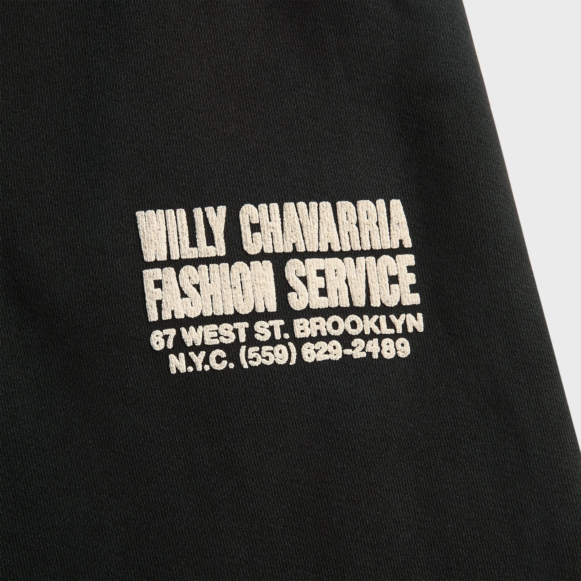 Willy Chavarria Fashion Services Buffalo Sweatpant - Black Beauty sold by Kith product image thumbnail 3