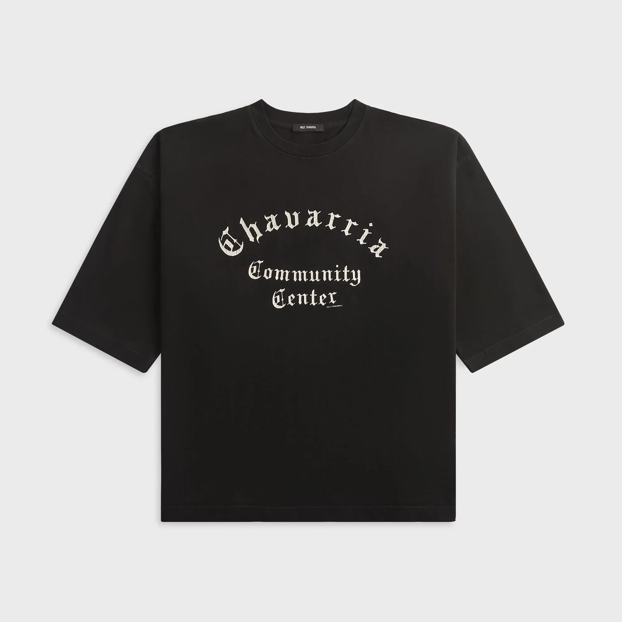 Willy Chavarria Chavarria Community Center Buffalo Tee - Black Beauty sold by Kith
