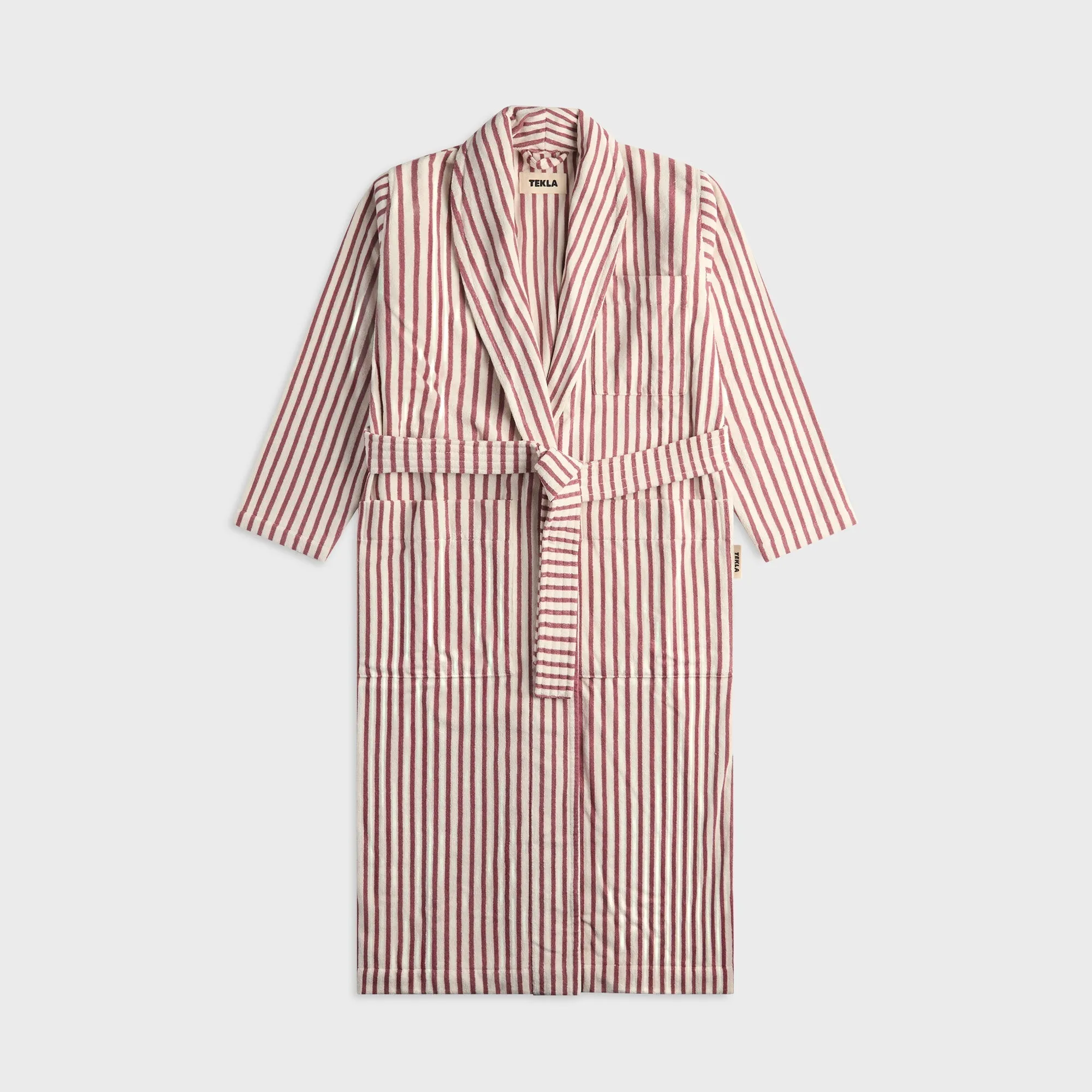 Tekla Classic Bathrobe - Ripple Stripes sold by Kith