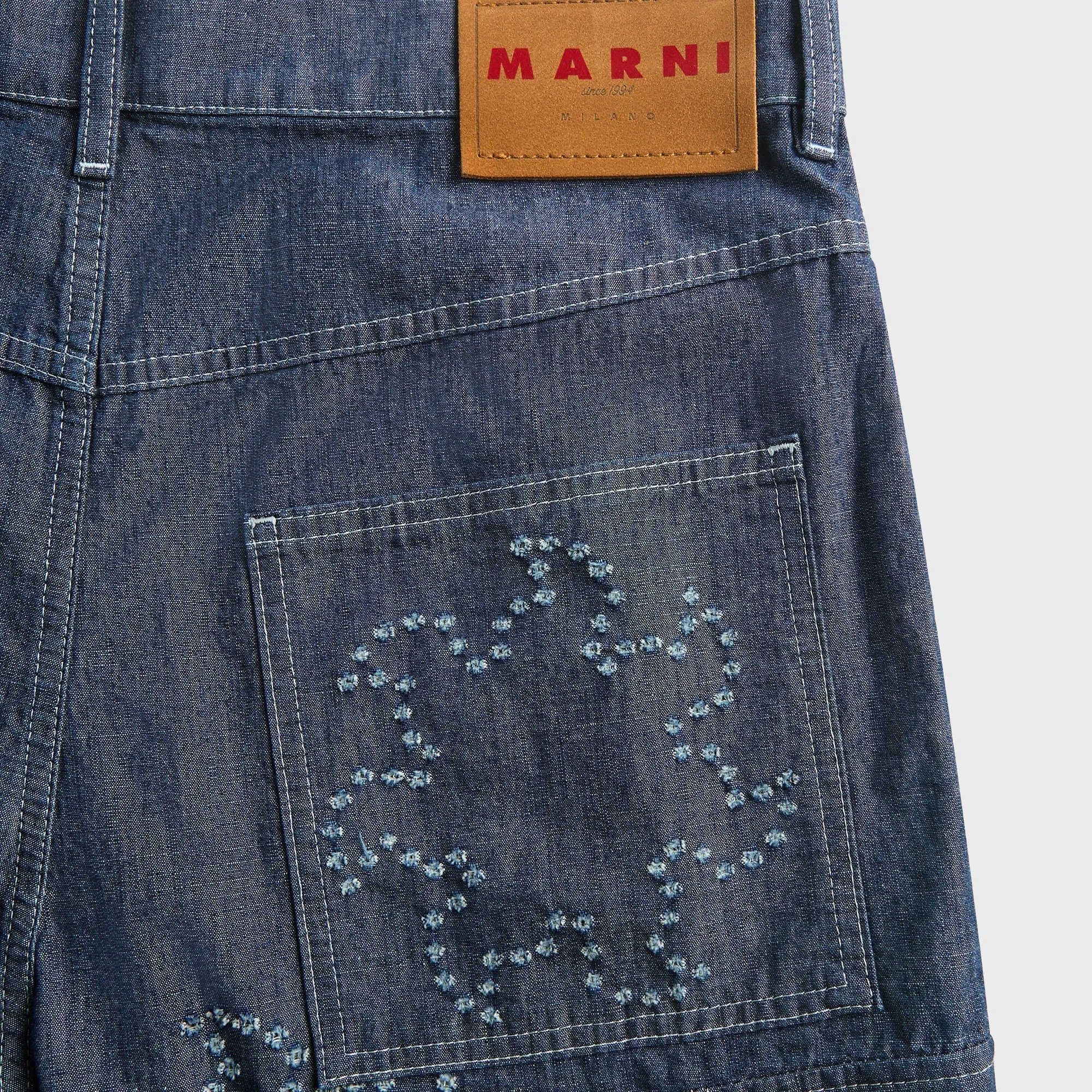 Marni Embroidered Shorts - Orion Blue sold by Kith product image thumbnail 3