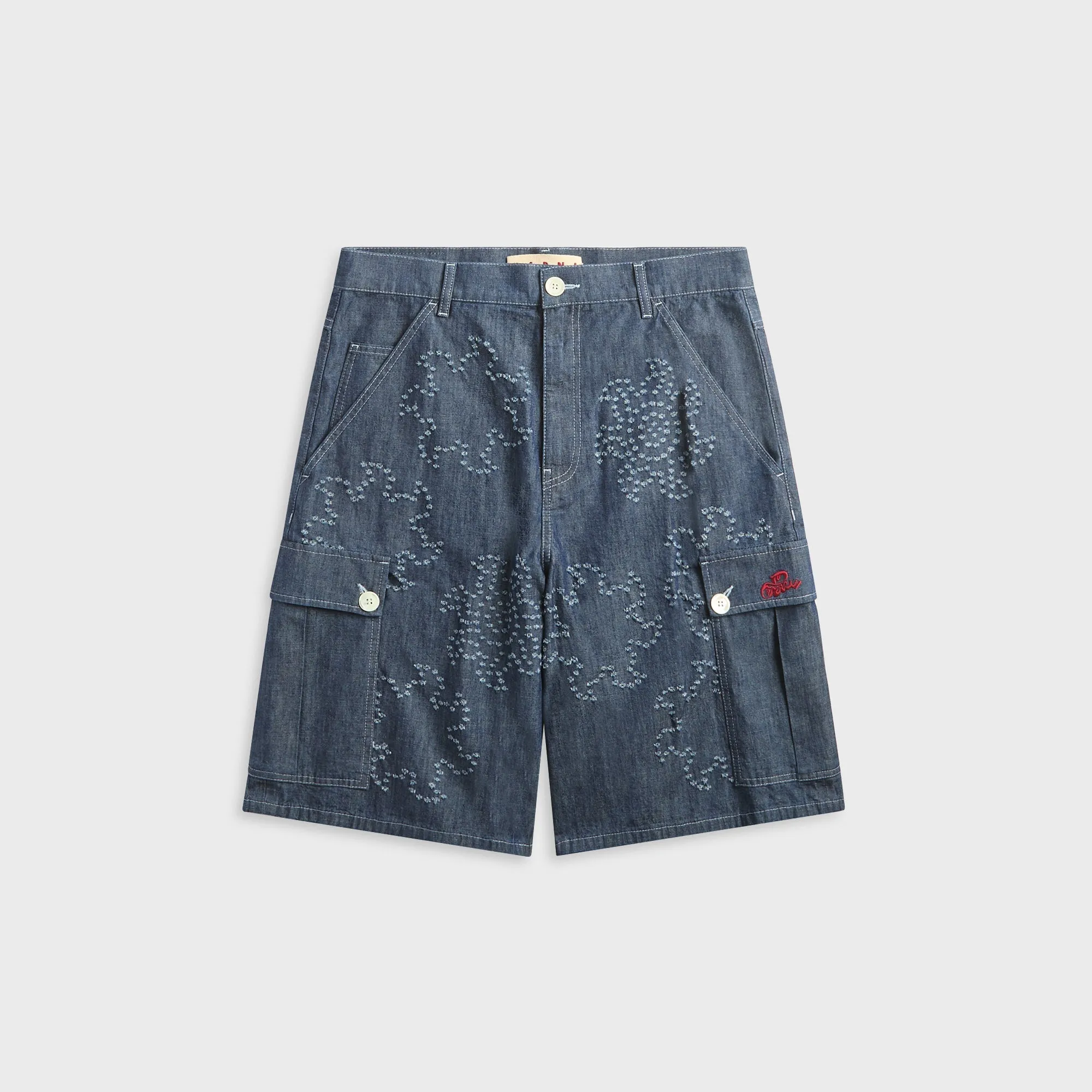 Marni Embroidered Shorts - Orion Blue sold by Kith
