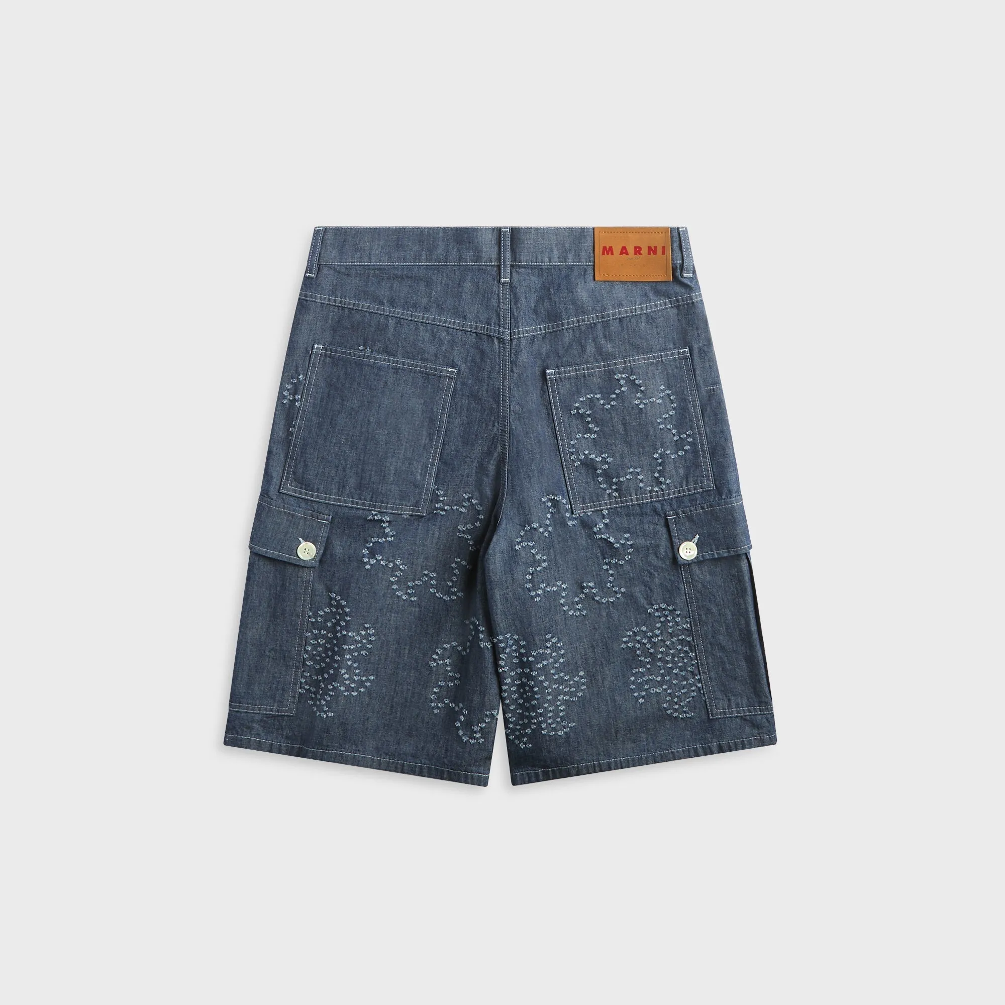 Marni Embroidered Shorts - Orion Blue sold by Kith product image thumbnail 2