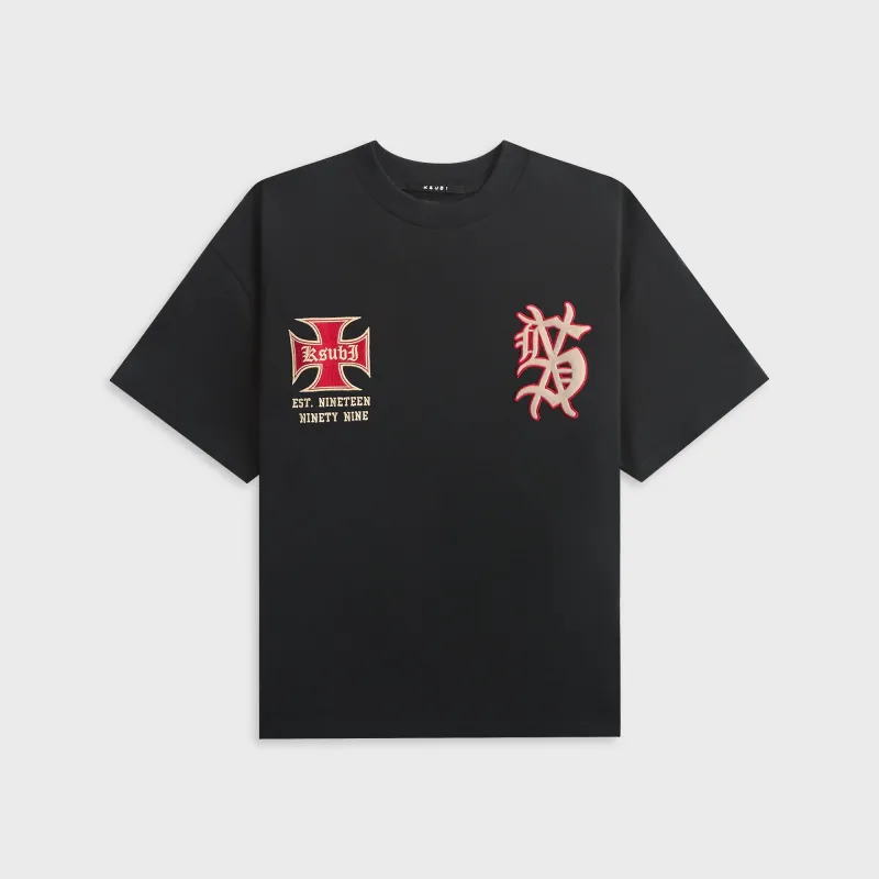 Ksubi League Ekcess Short Sleeve Tee - Black sold by Kith