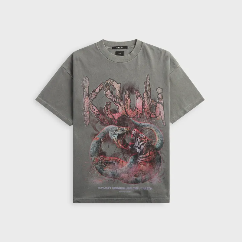 Ksubi Knotted Ekcess Short Sleeve Tee - Charcoal sold by Kith