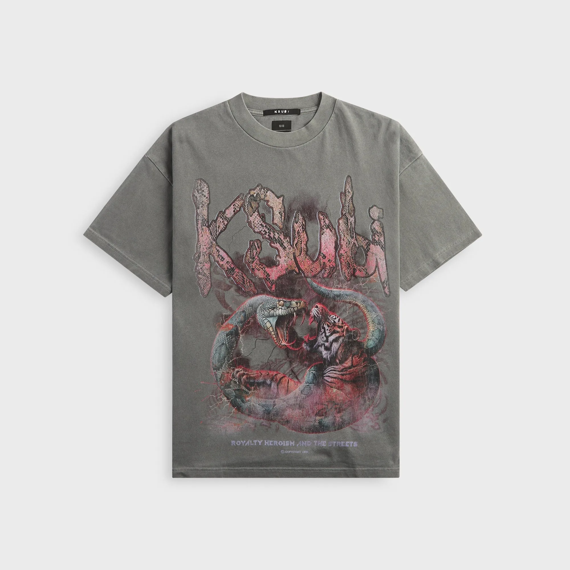 Ksubi Knotted Ekcess Short Sleeve Tee - Charcoal sold by Kith