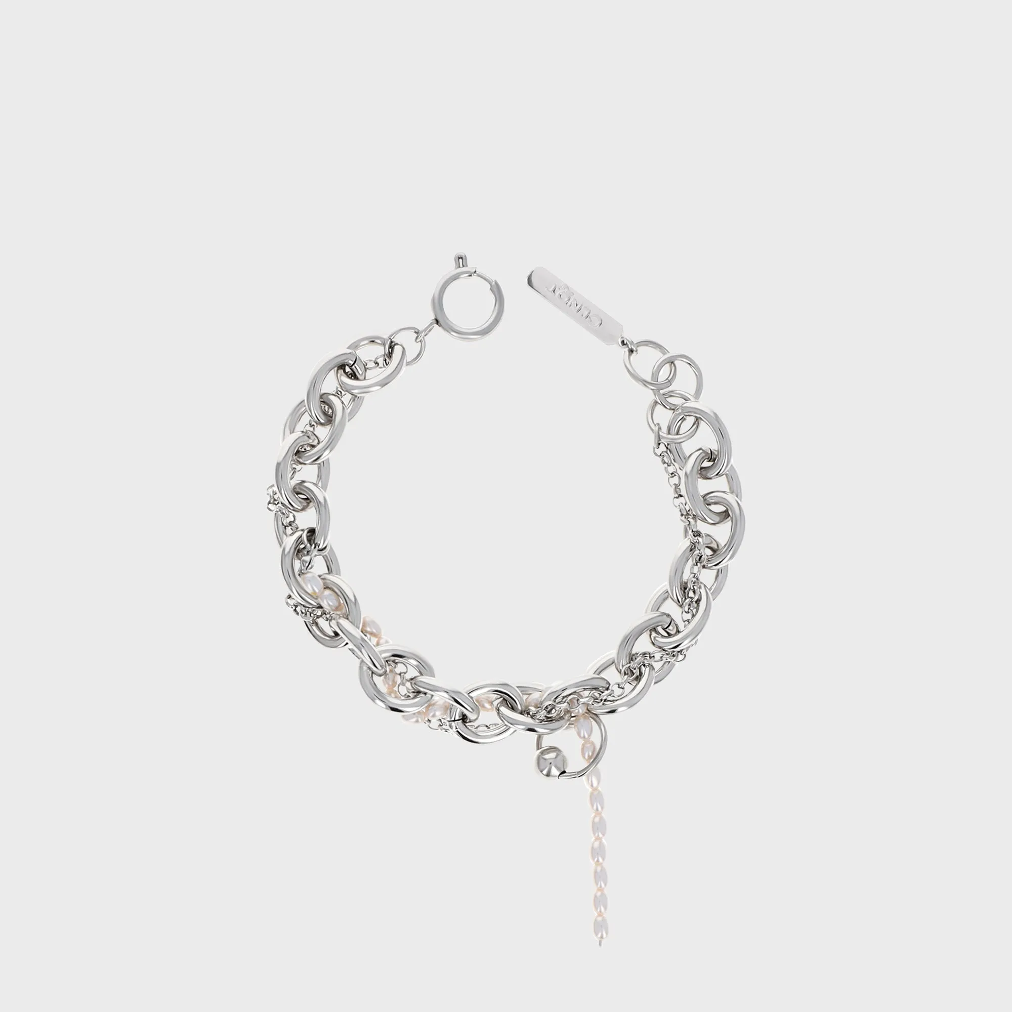 Justine Clenquet Salem Bracelet - Palladium sold by Kith
