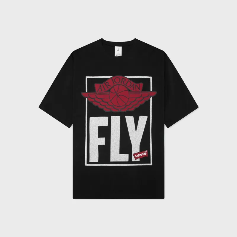 Jordan x Levi's Short Sleeve Tee - Black sold by Kith