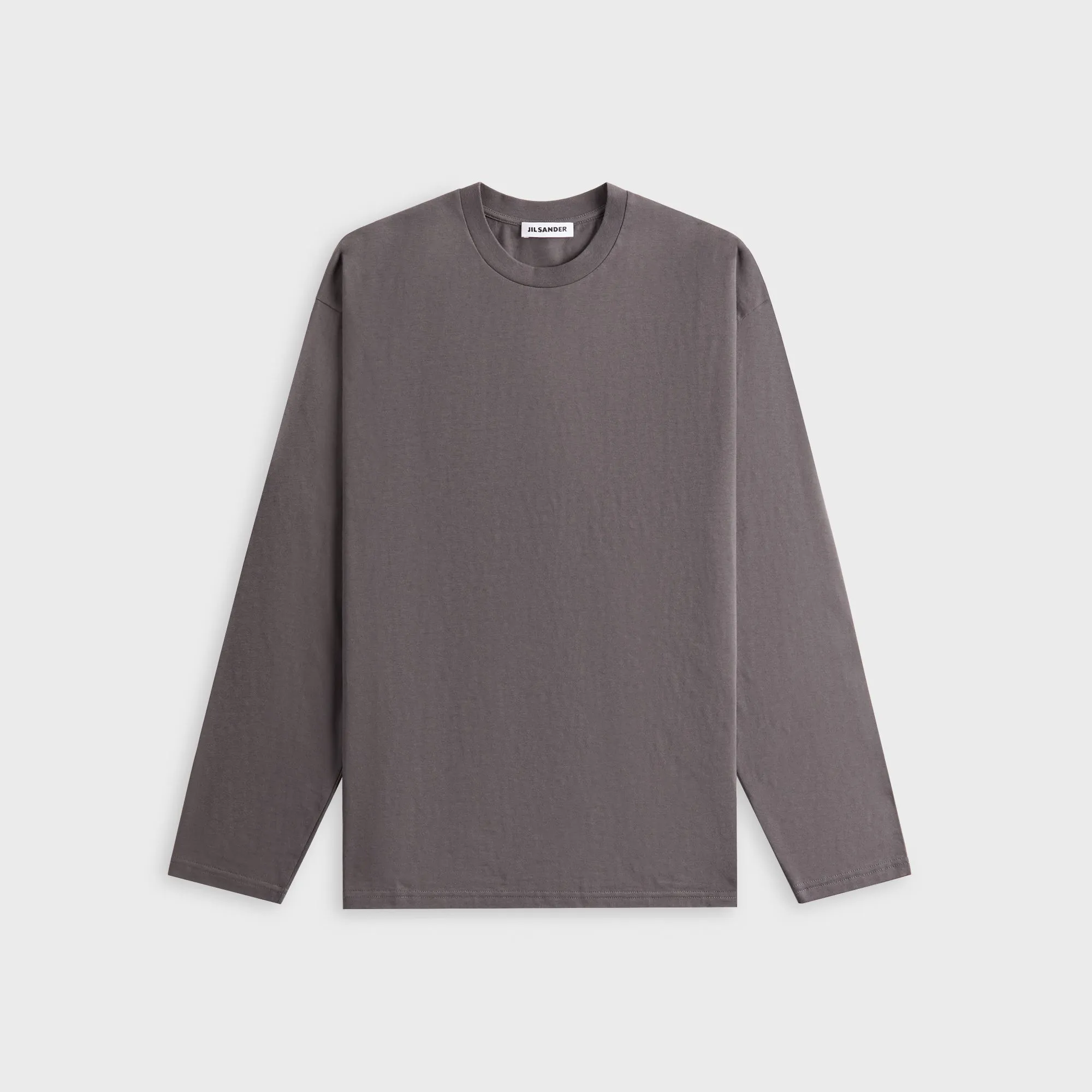 Jil Sander Crewneck Long Sleeve Tee - Pebble sold by Kith