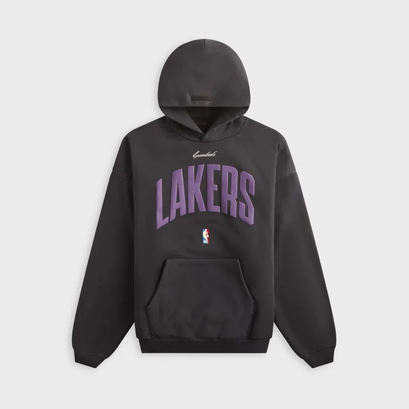 Essentials Lakers 90s Hoodie - Black sold by Kith