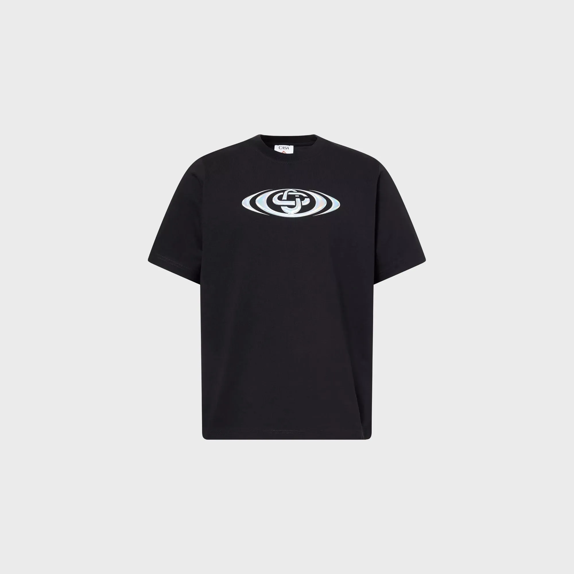 Casablanca Warped Logo Classic Tee - Black sold by Kith