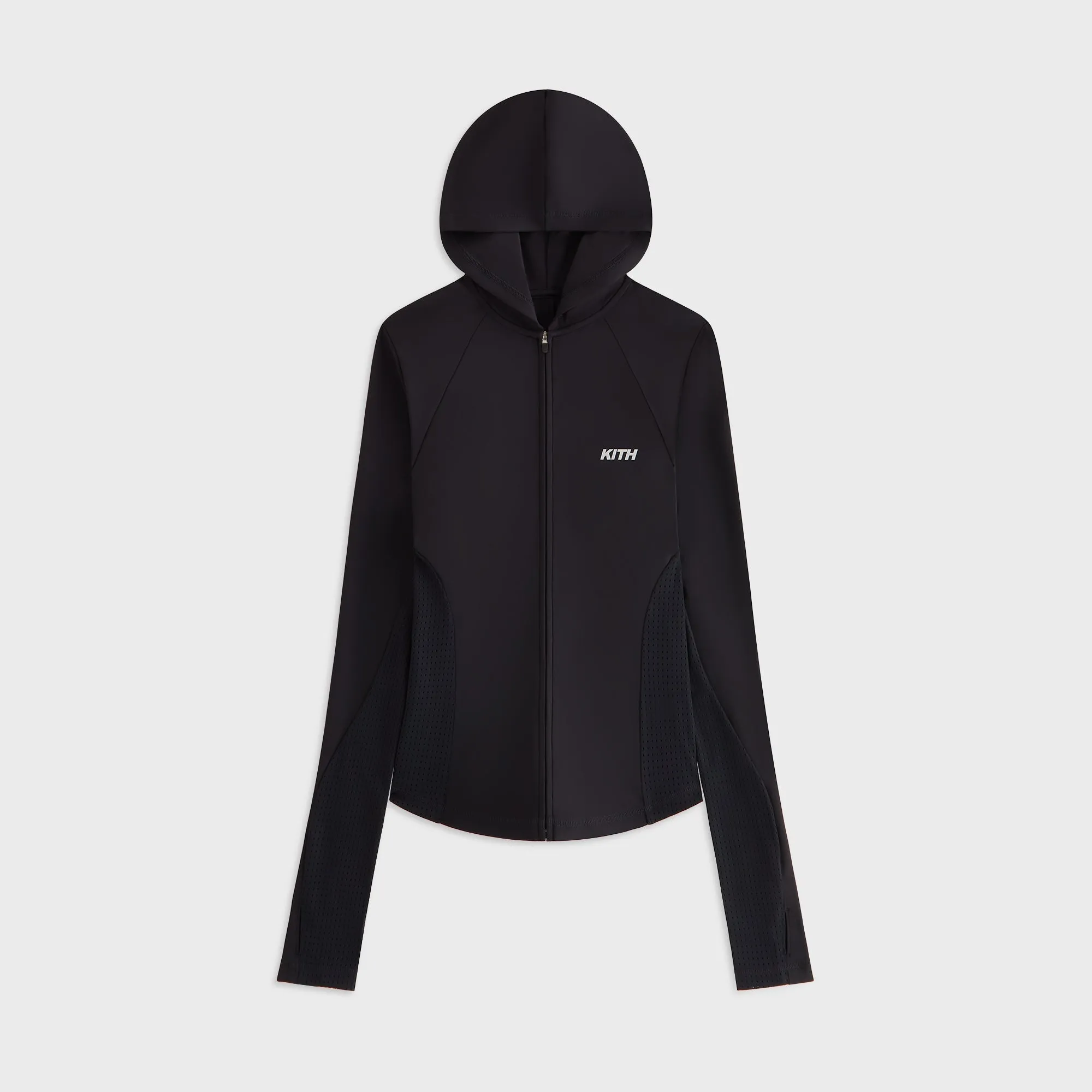 Kith Women Alyza Paneled Zip Hoodie - Black - PH sold by Kith