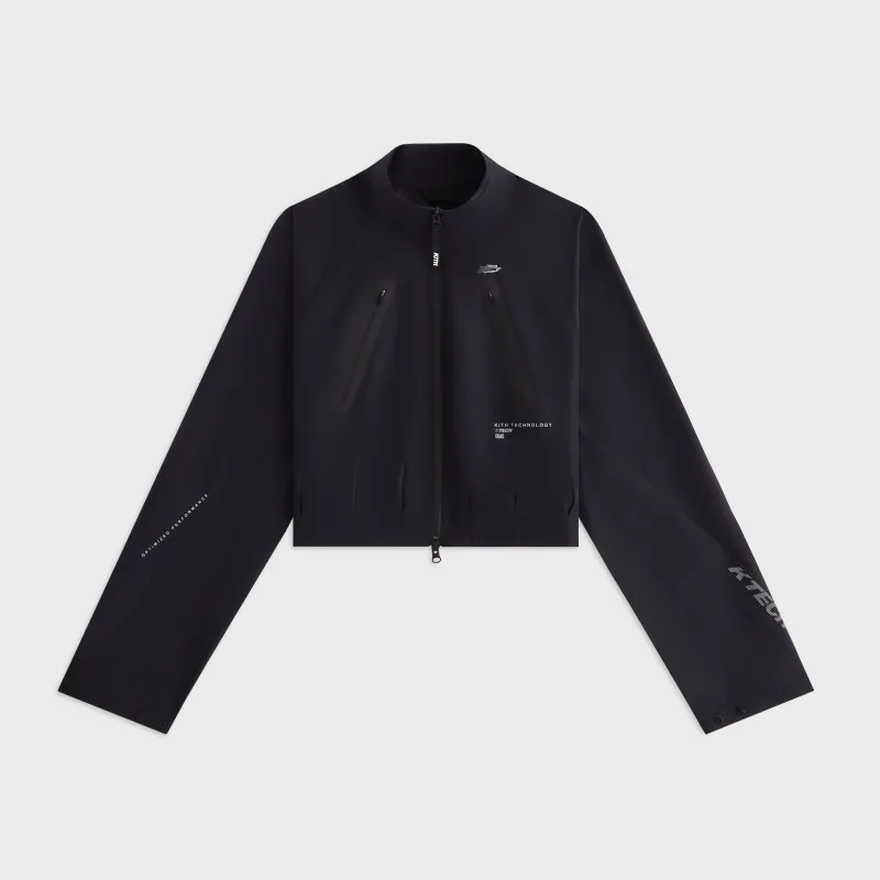 Kith Women Binx Bolero Track Jacket - Black - PH made by Kith
