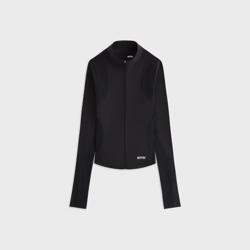 Kith Women Alida II Paneled Zip Top - Black - PH made by Kith